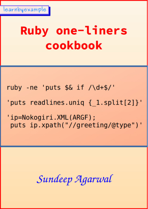 Ruby one-liners cookbook